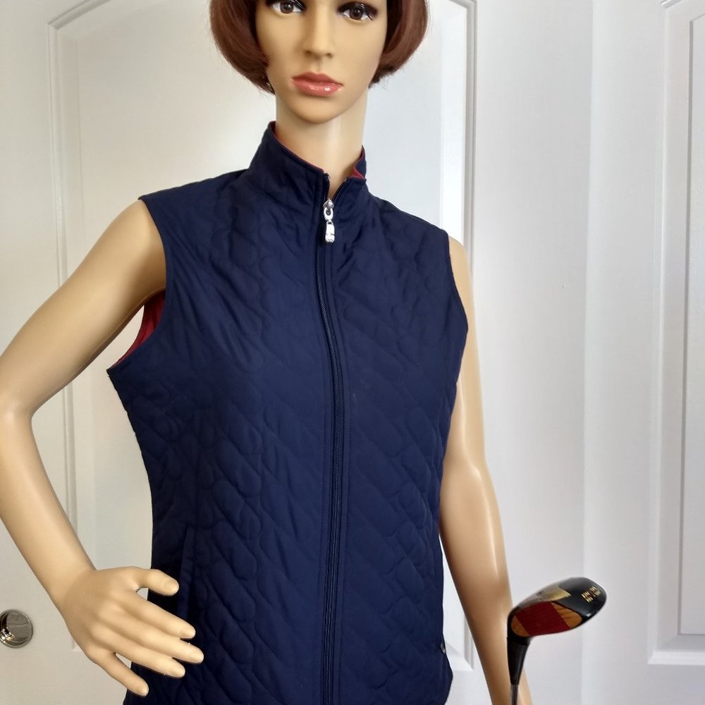 Ashworth Golfing Vest Navy lightly quilted S